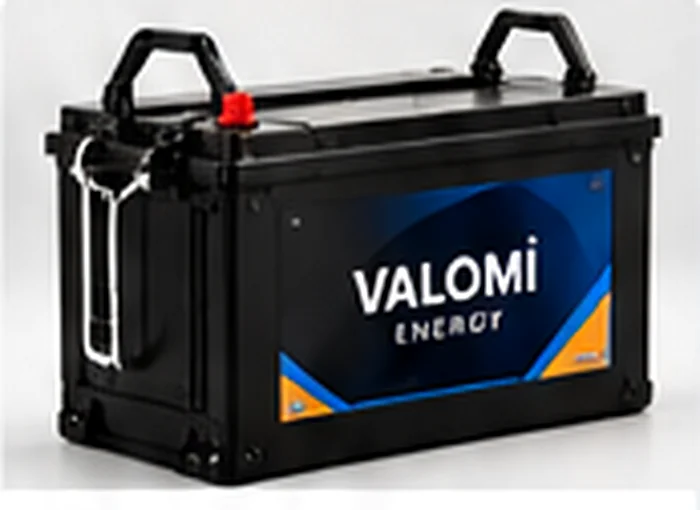 Illustrative lead-acid battery enclosure, not a verified traction specification