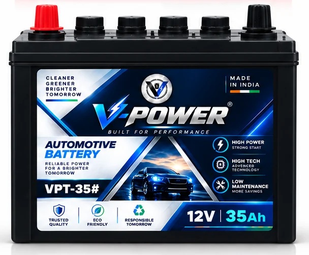 Black VALOMI V-POWER 12V 35Ah battery